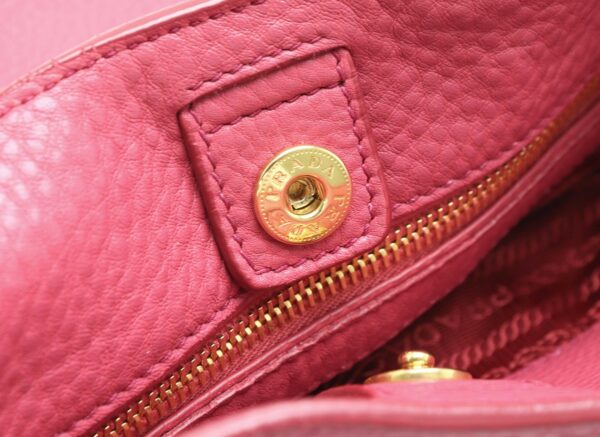 31821971 5 Prada Tote Bag 2WAY Embossed Leather Pink