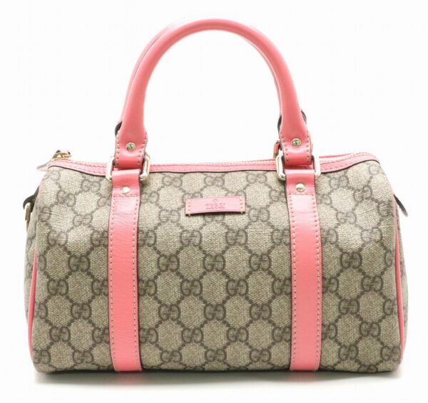 31821973 Gucci GG Plus GG Supreme Leather Bag Pink