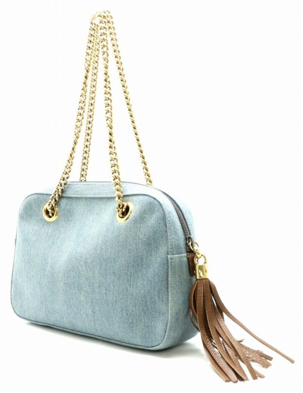 31830725 1 Gucci Soho Interlocking G Chain Denim Shoulder Bag