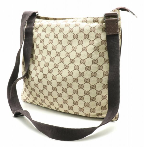 31830751 1 Gucci GG Leather Shoulder Bag Khaki