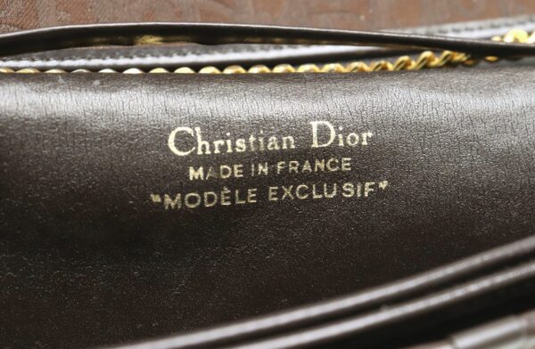 31831002 8 Christian Dior Logo Chain Shoulder Bag Leather Brown