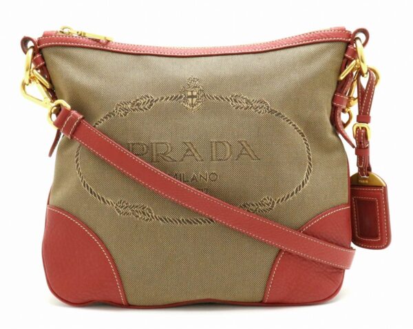 31831584 Prada Tote Bag Linen Canvas Beige