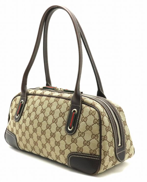 31831844 1 Gucci Princy GG Ribbon Leather Bag Khaki