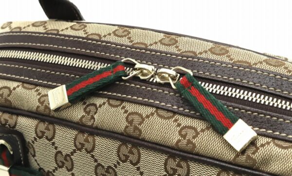 31831844 5 Gucci Princy GG Ribbon Leather Bag Khaki