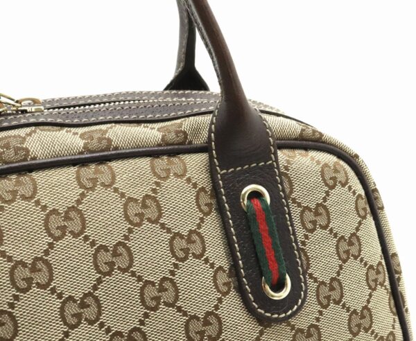 31831844 7 Gucci Princy GG Ribbon Leather Bag Khaki