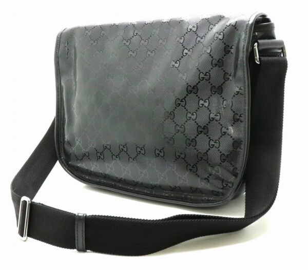 31840769 1 Gucci GG Implement Leather Shoulder Bag Black