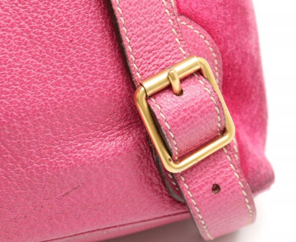 31840772 6 Gucci Bamboo Suede Leather Mini Rucksack Pink