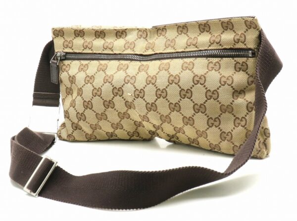 31840777 1 Gucci GG Leather Waist Bag Khaki