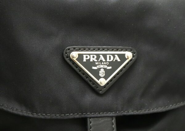 31840835 7 Prada Backpack Nylon Leather Black