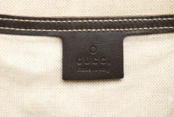 31841578 8 Gucci GG Supreme Leather Business Bag Khaki