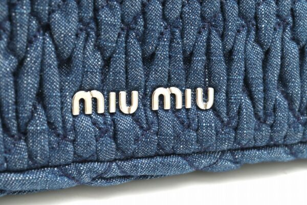 31841726 8 Miu Miu Crystal 2way Bag Denim Blue