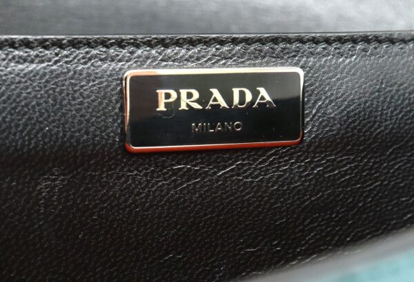 31841760 8 Prada Shoulder Bag 2WAY Clutch Leather Orange Green