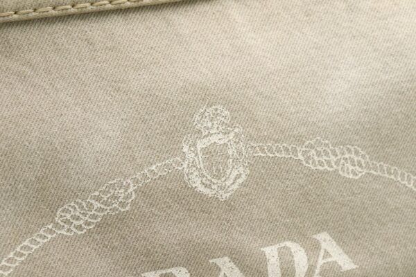 31841791 7 Prada Tote Bag 2WAY Denim Canvas Beige