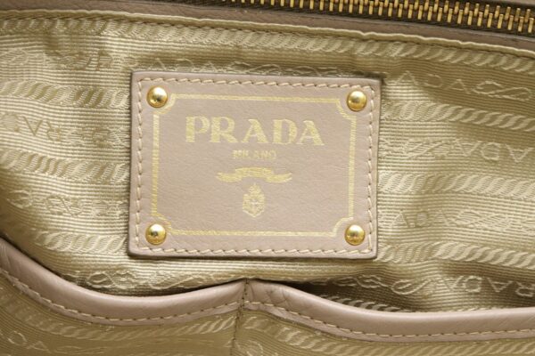 31841791 8 Prada Tote Bag 2WAY Denim Canvas Beige