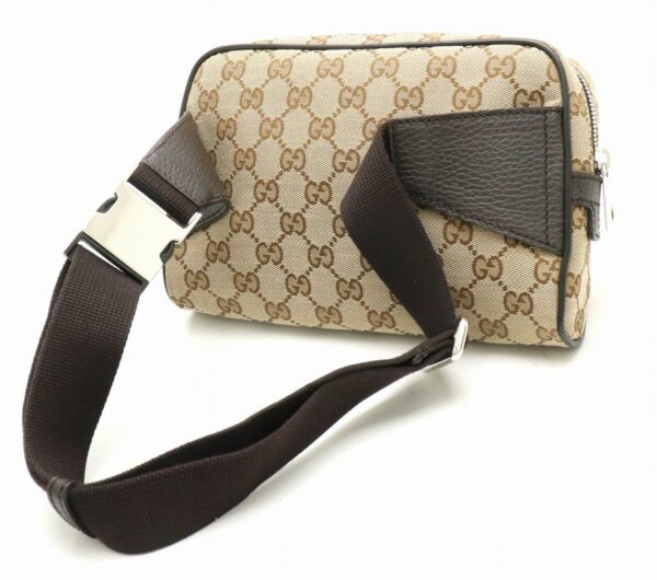 31841803 1 Gucci GG Leather Waist Bag Khaki