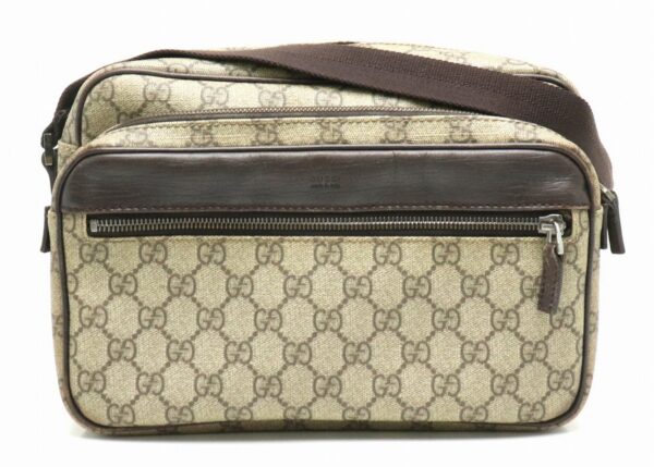 31841903 Gucci GG Supreme GG Plus Leather Shoulder Bag Beige