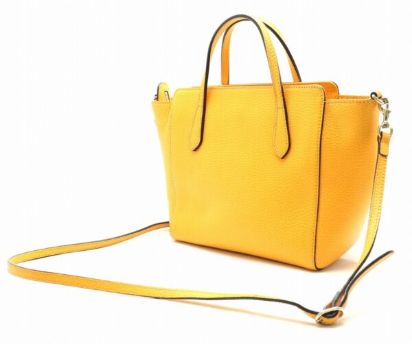 31850429 1 Gucci Swing Leather 2WAY Tote Bag Yellow