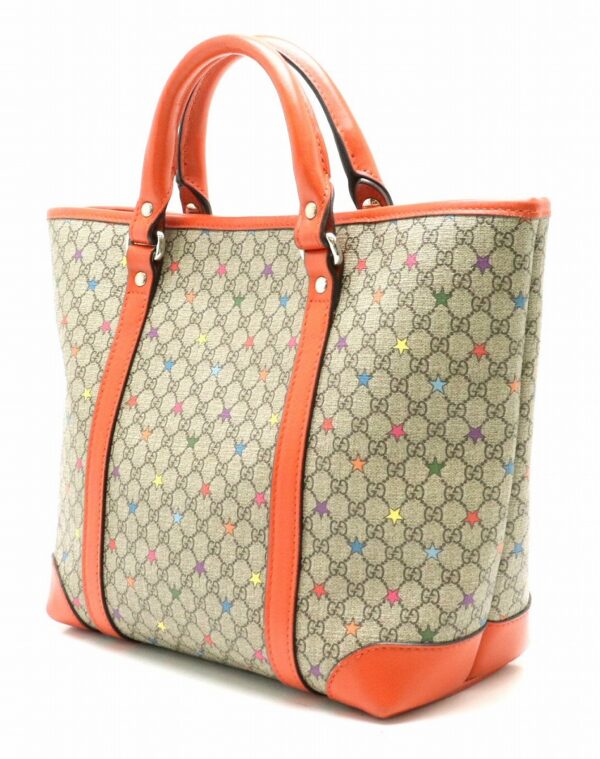 31850435 1 Gucci Line GG Supreme Leather Mini Tote Bag Orange