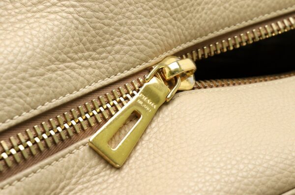 31850717 4 Prada Bag Embossed Leather Beige