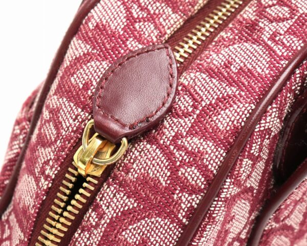 31850719 5 Christian Dior Trotter Handbag Leather Red Wine