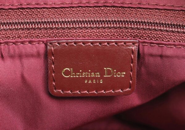 31850719 8 Christian Dior Trotter Handbag Leather Red Wine