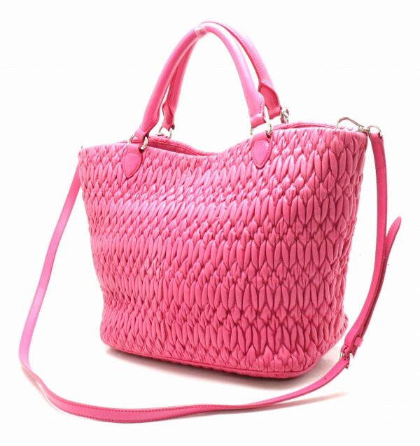 31850927 1 Miu Miu Nappa Crystal 2way Bag Leather Pink