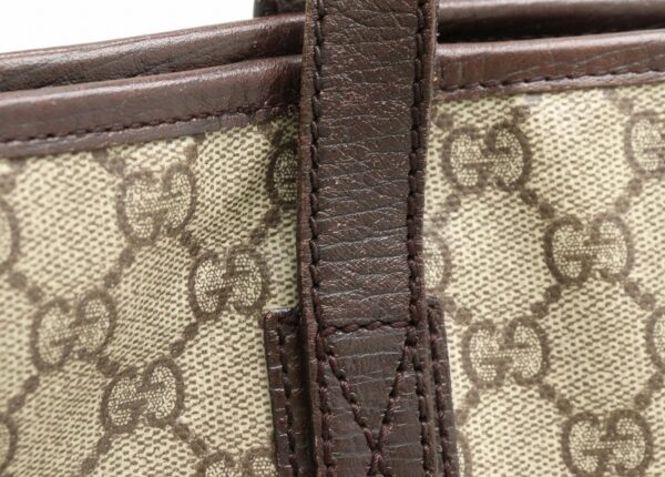 31850948 6 Gucci GG Plus GG Supreme Leather Tote Bag Khaki