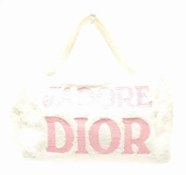 31850988 Christian Dior JADORE Mini Handbag Cotton White Pink