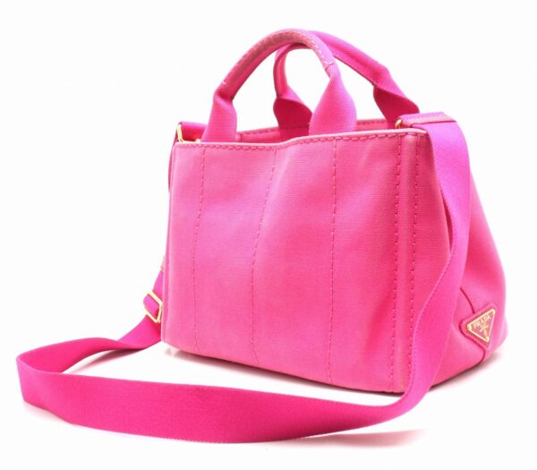 31851497 1 Prada Mini Canapa Tote Bag 2WAY Canvas Pink