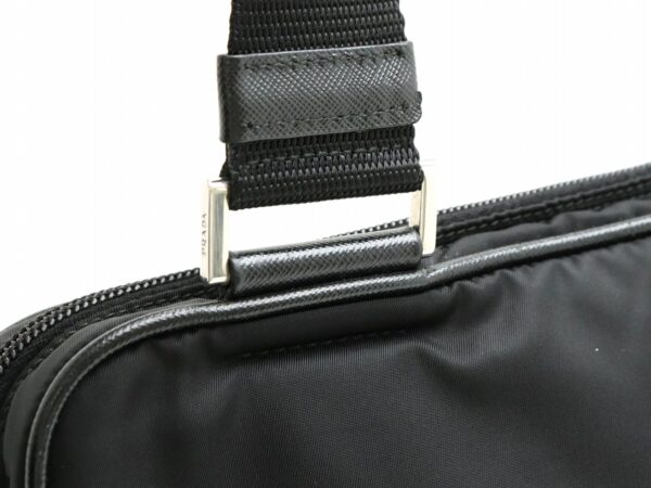 31851598 6 Prada Shoulder Bag Business Nylon Leather Black