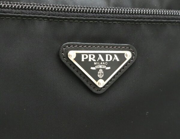 31851598 8 Prada Shoulder Bag Business Nylon Leather Black