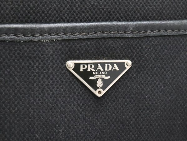 31860752 8 Prada Tote Bag Shoulder Tote Canvas Leather Black