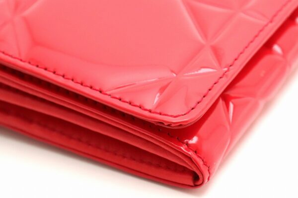 31861389 2 Christian Dior Lady Dior Cannage Chain Wallet Patent Leather Red