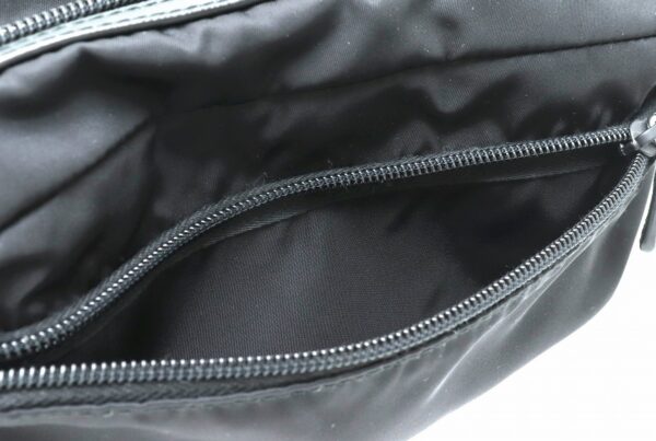 31870844 5 Prada Clutch Bag Nylon Leather Black