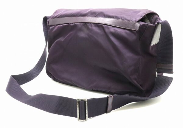 31870872 1 Prada Shoulder Bag Messenger Nylon Leather Purple