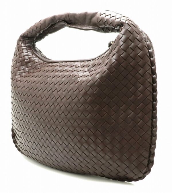 31880472 1 Bottega Veneta Intrecciato Hobo Shoulder Bag Shoulder Handbag Leather Brown