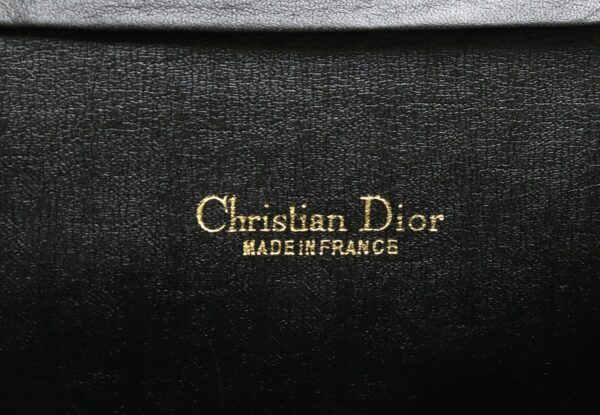 31881332 8 Christian Dior Chain Shoulder Bag Canvas Leather Black