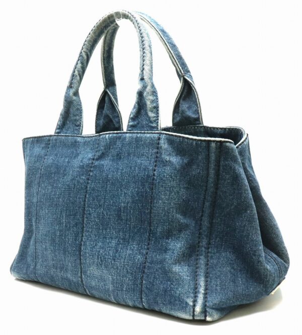 31881582 1 Prada Canapa Tote Bag Denim Canvas Blue