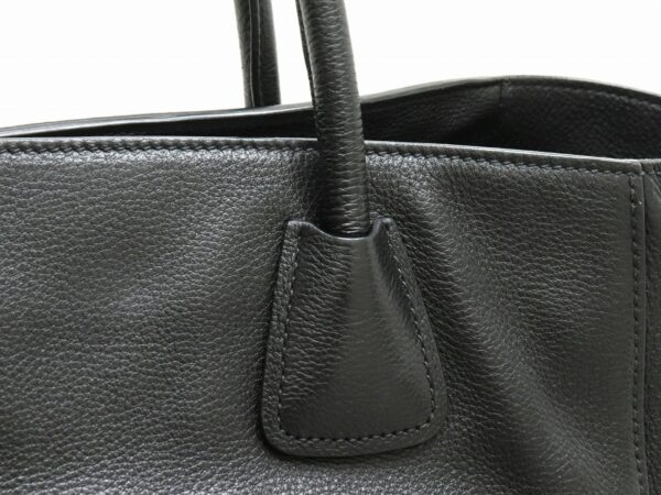 31890410 6 Prada Vitello Phenix Tote Bag 2WAY Leather Black