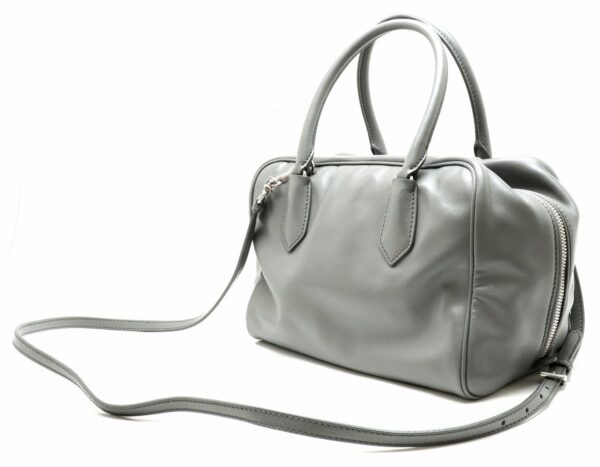 31891386 1 Prada Handbag 2WAY Leather Gray