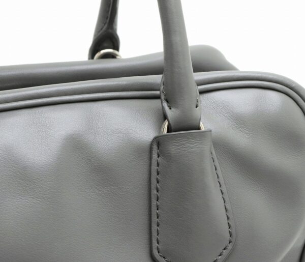 31891386 6 Prada Handbag 2WAY Leather Gray