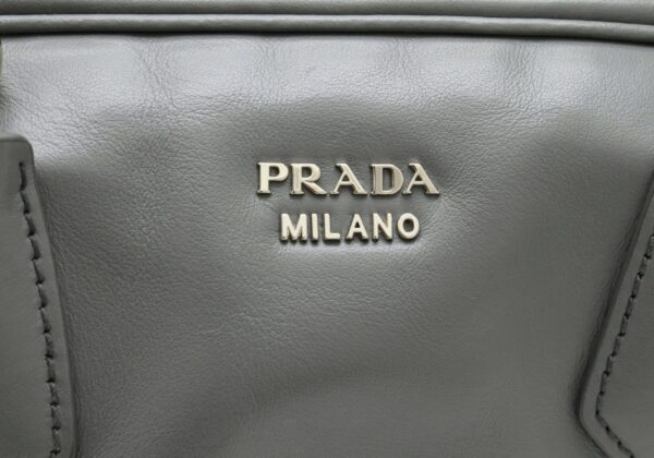 31891386 8 Prada Handbag 2WAY Leather Gray