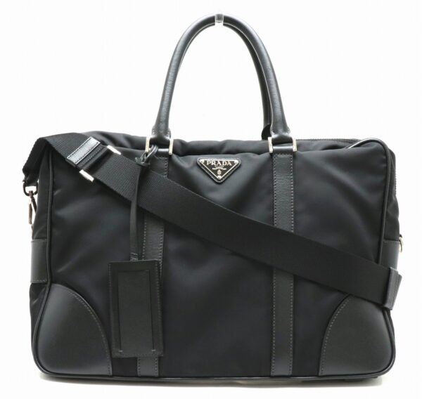 31891388 Prada Business Bag 2WAY Nylon Leather Black