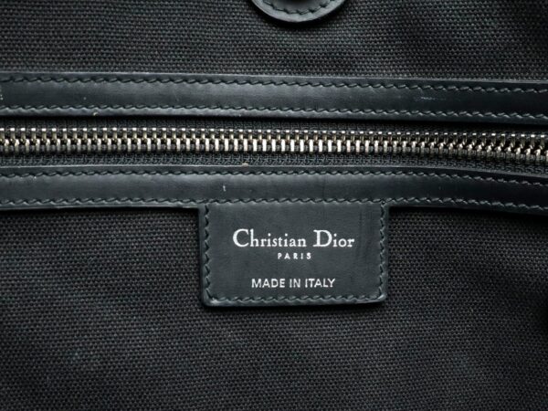 31900765 8 Christian Dior Lady Dior Panarea Handbag Nylon Leather Black