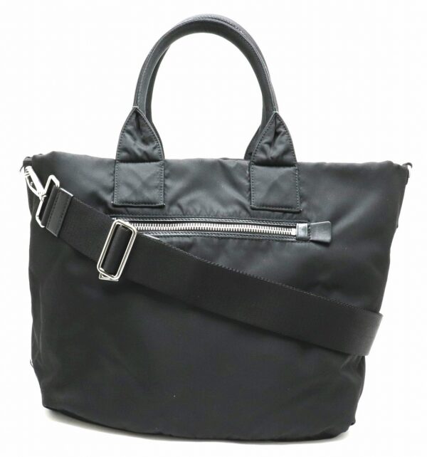 31900766 Prada Tessuto Double Tote Bag 2WAY Reversible Nylon Black