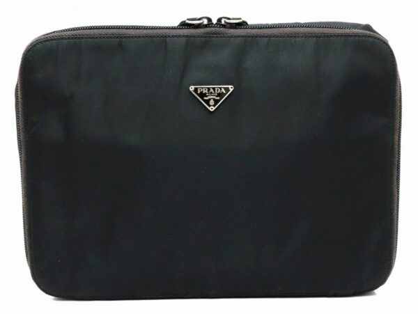 31901649 Prada Pouch Nylon Black