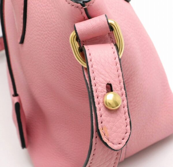 31901719 6 Prada Vit Daino Handbag 2WAY Leather Pink