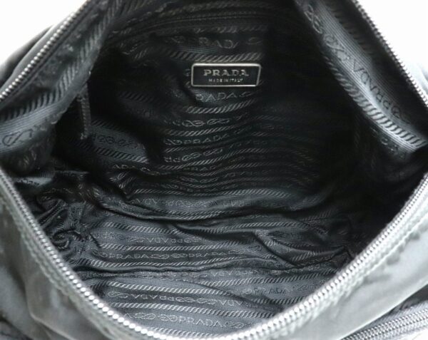 31901894 4 Prada Shoulder Bag Diagonal Messenger Nylon Leather Black