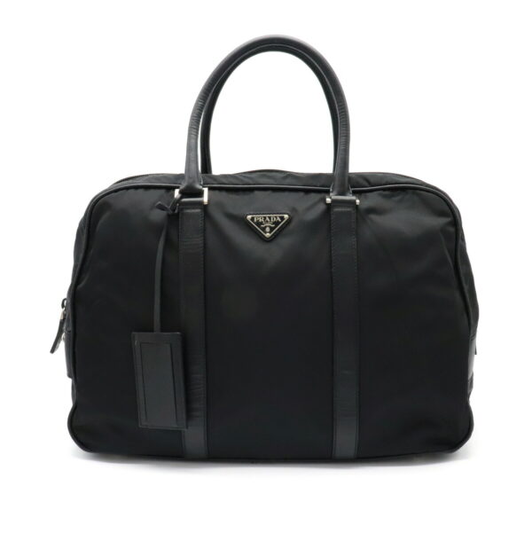 31911103 Prada Handbag Tote Bag Nylon Black