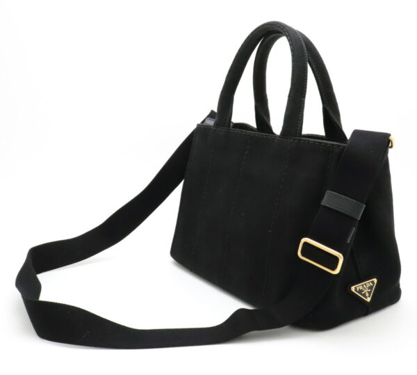 31911106 1 Prada Canapa Mini Tote Bag 2WAY Canvas Black